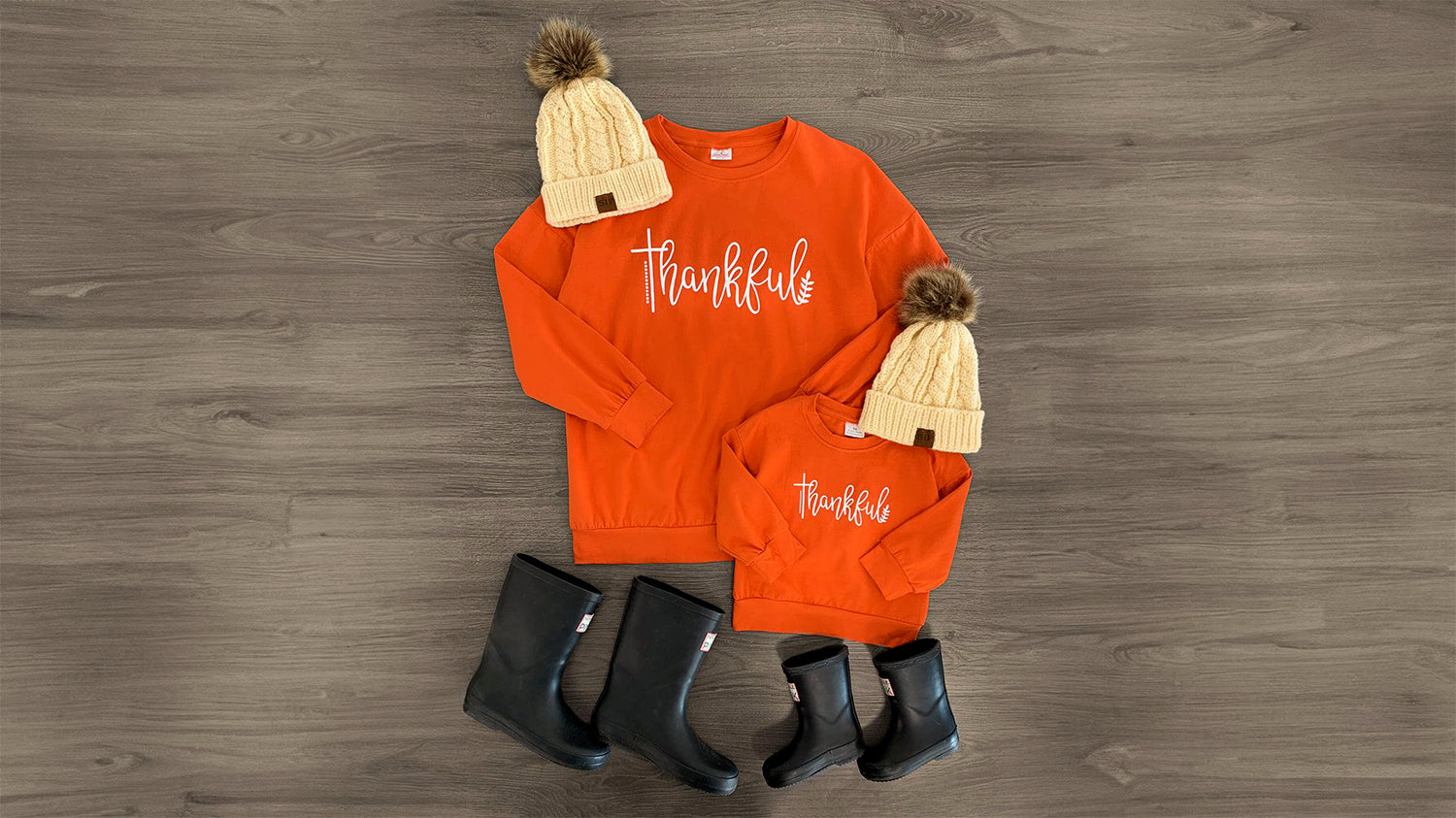 A cozy matching vest set for mom and child, featuring a rust vest and stripe long sleeve top made from ultra-soft, stretchy fabric. Perfect for layering in fall and winter, this set offers comfort and style for all adventures.